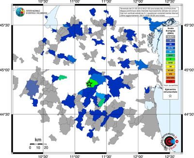 Mappa EMS - territori comuni