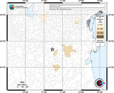 Mappa territorio comunale con almeno 3 questionari