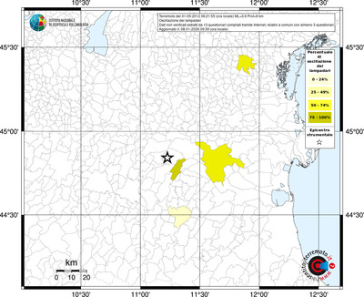 Mappa territorio comunale con almeno 3 questionari