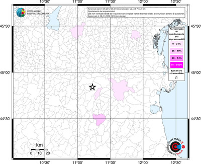 Mappa territorio comunale con almeno 3 questionari