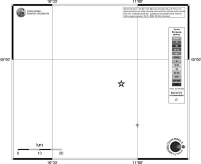 Mappa EMS - territori località