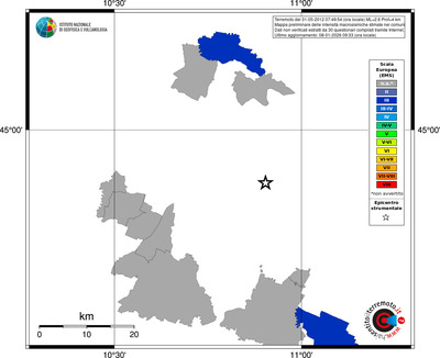 Mappa EMS - territori comuni