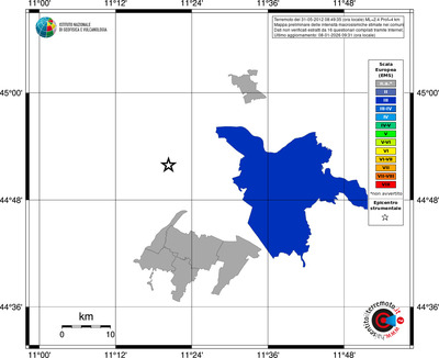 Mappa EMS - territori comuni
