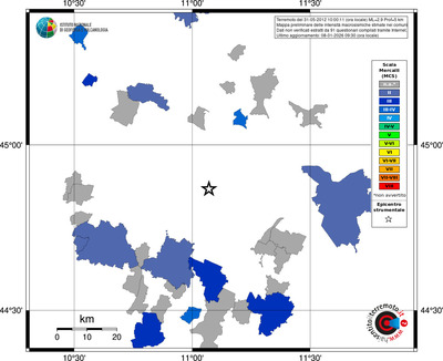 Mappa MCS - territori comuni