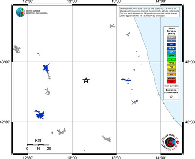 Mappa EMS - territori località