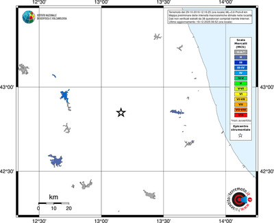 Mappa MCS - territori località