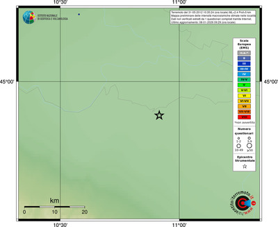 Mappa EMS - località
