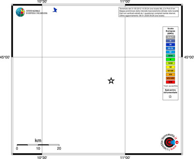 Mappa EMS - territori località