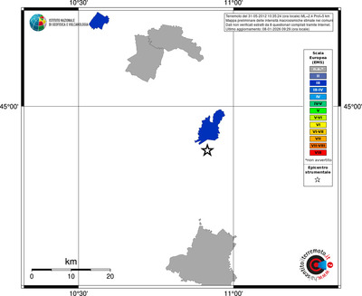 Mappa EMS - territori comuni