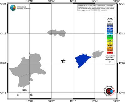 Mappa MCS - territori comuni