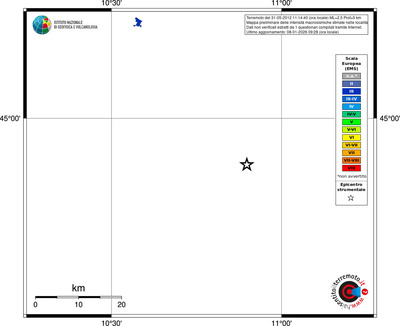Mappa EMS - territori località