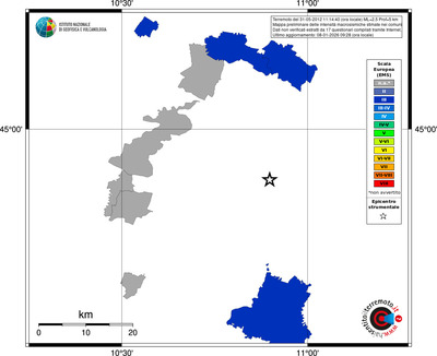 Mappa EMS - territori comuni