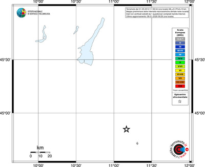 Mappa EMS - territori località