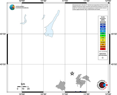 Mappa EMS - territori comuni