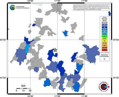 Mappa MCS - territori comuni