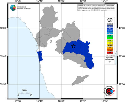 Mappa EMS - territori comuni