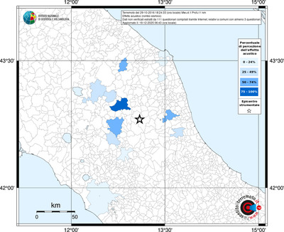 Mappa territorio comunale con almeno 3 questionari