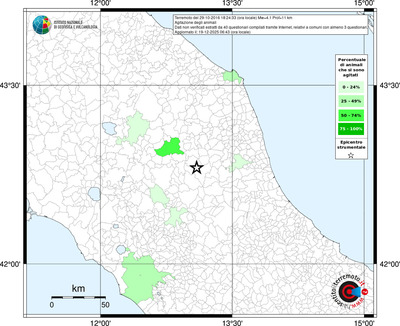 Mappa territorio comunale con almeno 3 questionari