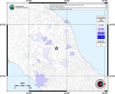 Mappa territorio comunale con almeno 3 questionari