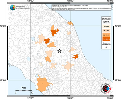 Mappa territorio comunale con almeno 3 questionari