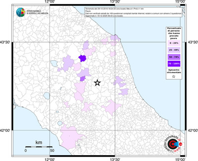 Mappa territorio comunale con almeno 3 questionari