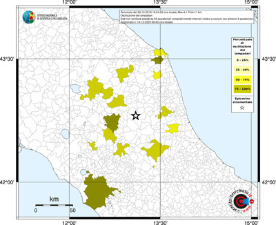 Mappa territorio comunale con almeno 3 questionari