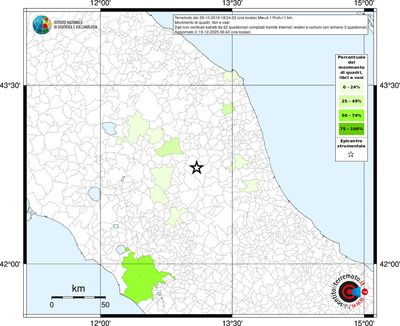 Mappa territorio comunale con almeno 3 questionari