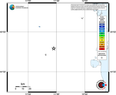 Mappa EMS - territori località