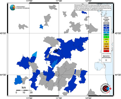 Mappa EMS - territori comuni