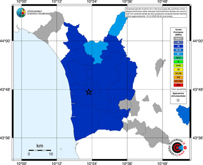 Mappa EMS - territori comuni