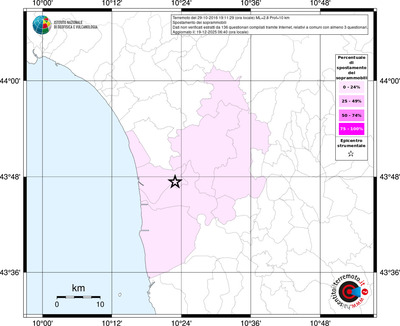 Mappa territorio comunale con almeno 3 questionari