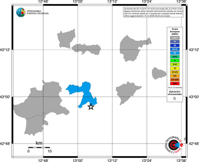 Mappa EMS - territori comuni