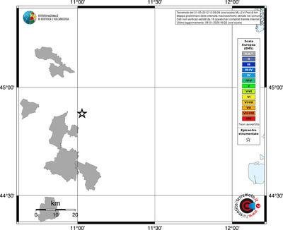 Mappa EMS - territori comuni