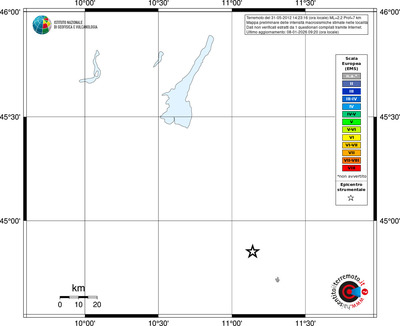 Mappa EMS - territori località