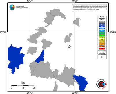 Mappa EMS - territori comuni