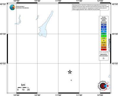 Mappa EMS - territori località