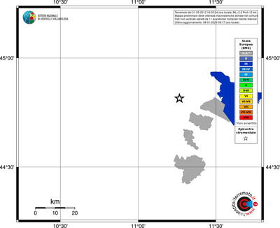 Mappa EMS - territori comuni