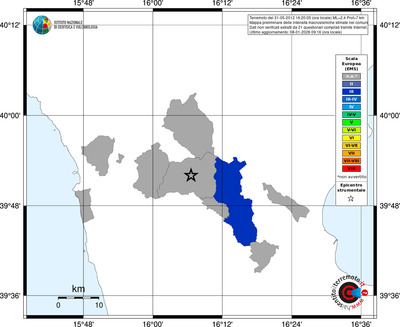 Mappa EMS - territori comuni
