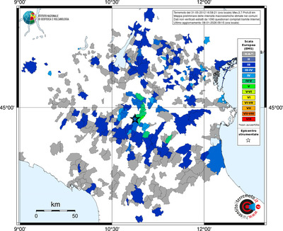 Mappa EMS - territori comuni