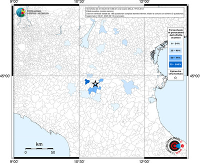 Mappa territorio comunale con almeno 3 questionari