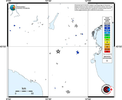 Mappa EMS - territori località