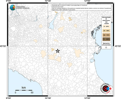 Mappa territorio comunale con almeno 3 questionari