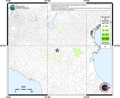 Mappa territorio comunale con almeno 3 questionari