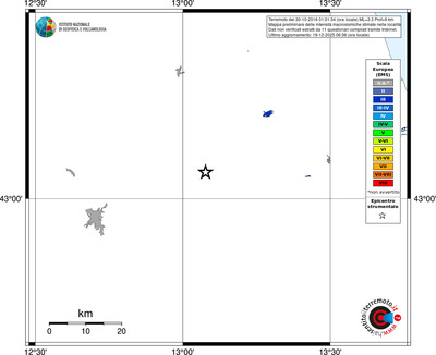 Mappa EMS - territori località