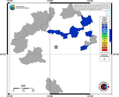 Mappa EMS - territori comuni