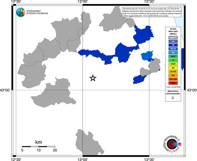 Mappa MCS - territori comuni