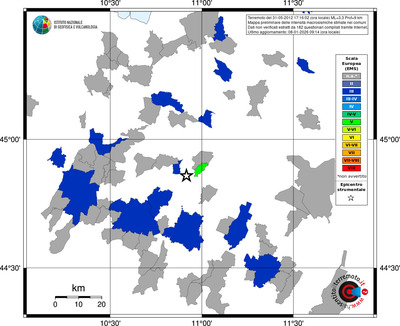 Mappa EMS - territori comuni