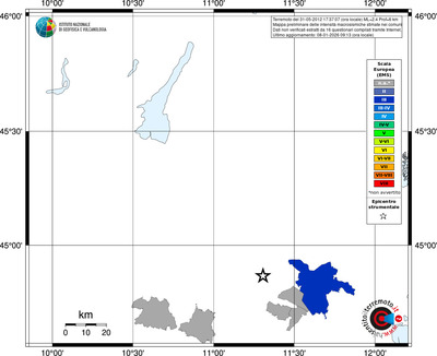 Mappa EMS - territori comuni