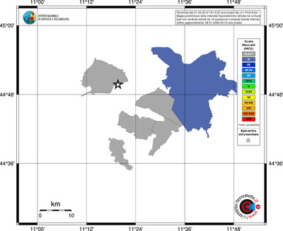 Mappa MCS - territori comuni