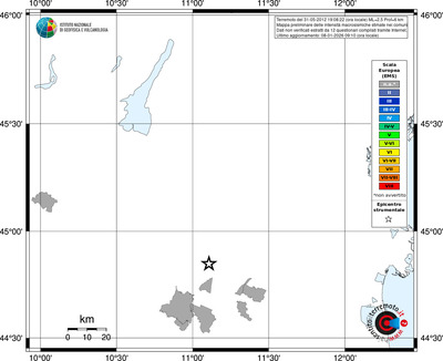 Mappa EMS - territori comuni